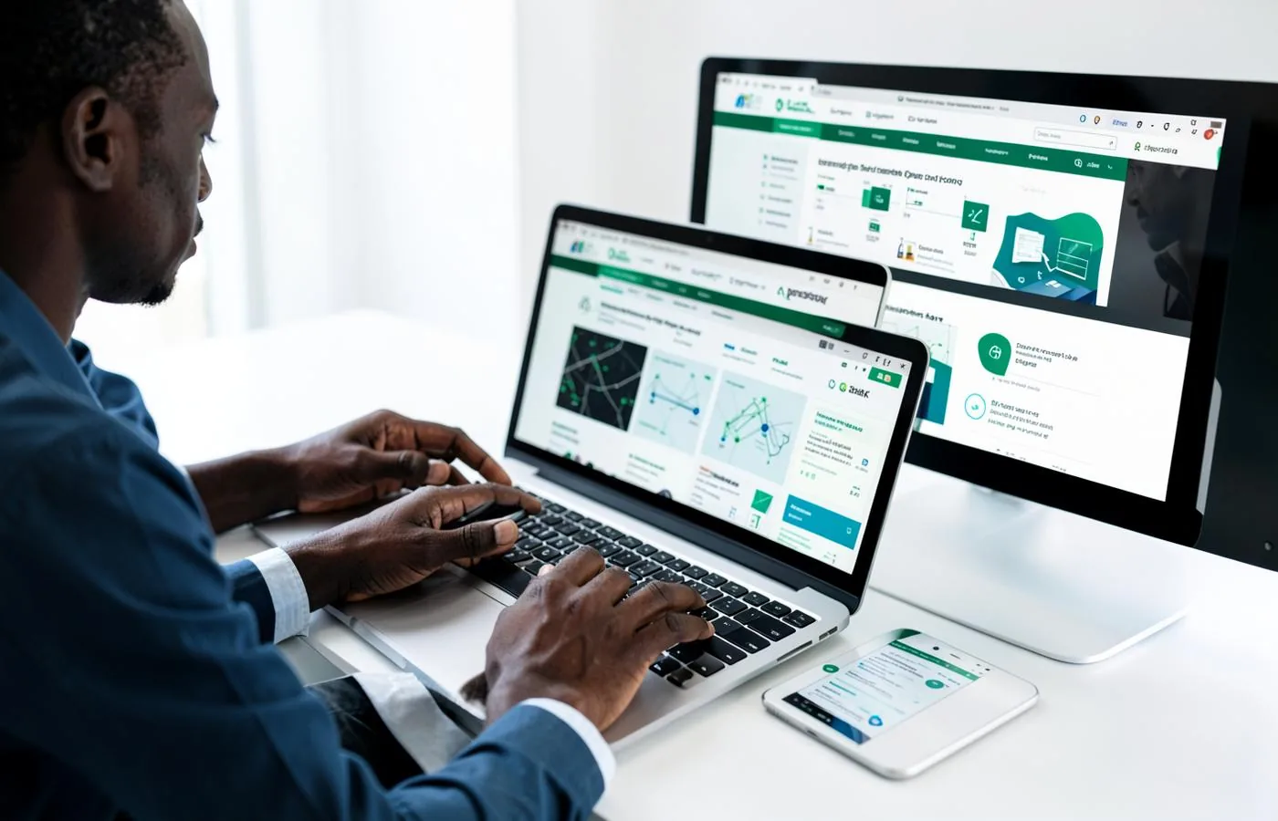 Création de solutions digitales professionnelles sur ordinateur, tablette et smartphone